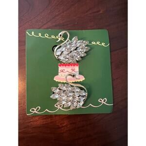 🍭6/$30 New Rainbow Unicorn Birthday Surprise Jewel Studded Swan Shoelace Charms